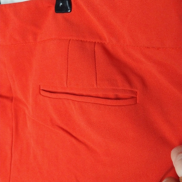 New York & Company Red and Orange Trousers Vibrant Style - Picture 9 of 10